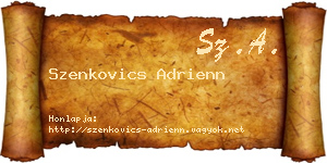 Szenkovics Adrienn névjegykártya